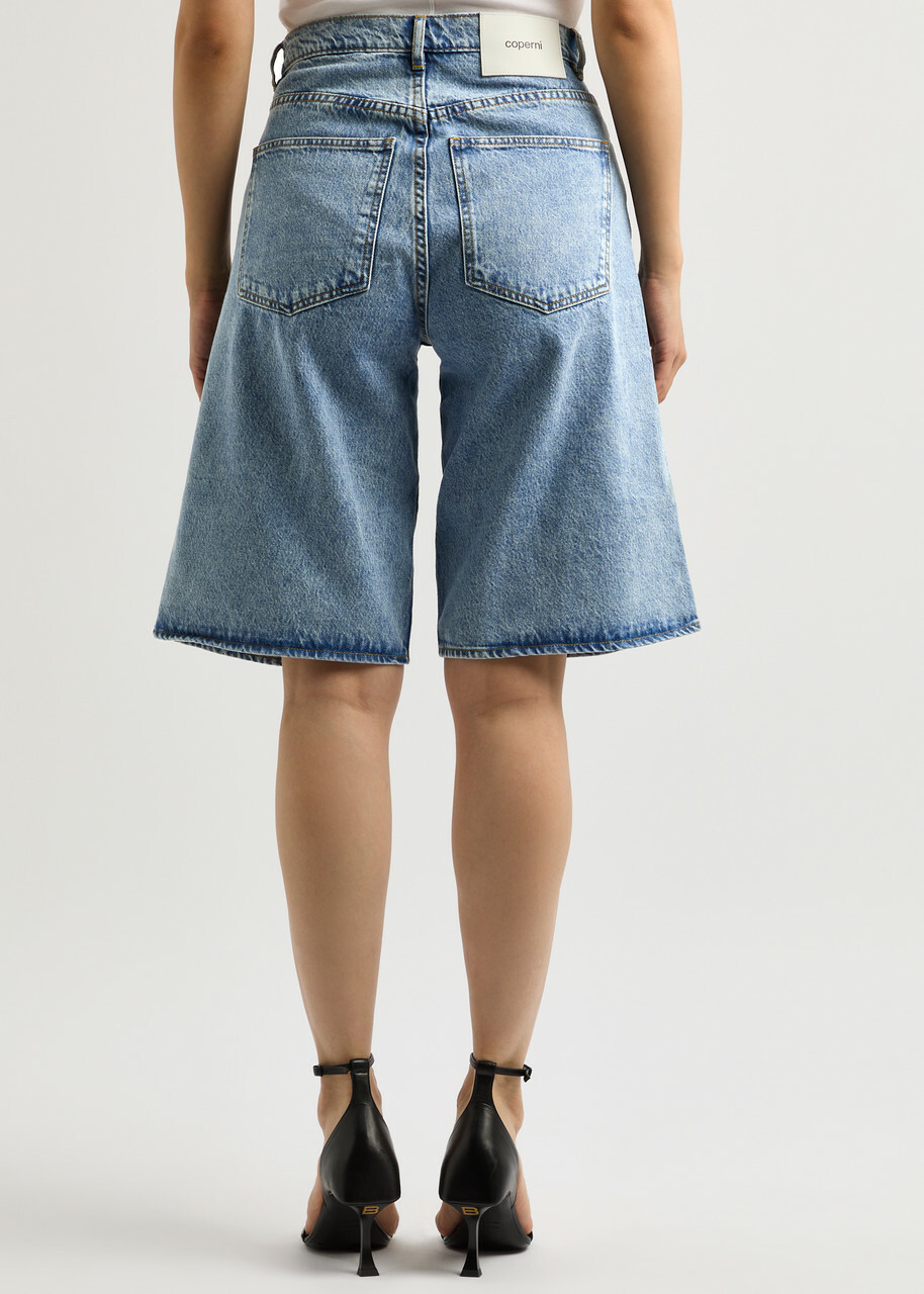 Coperni Denim Shorts Light Blue