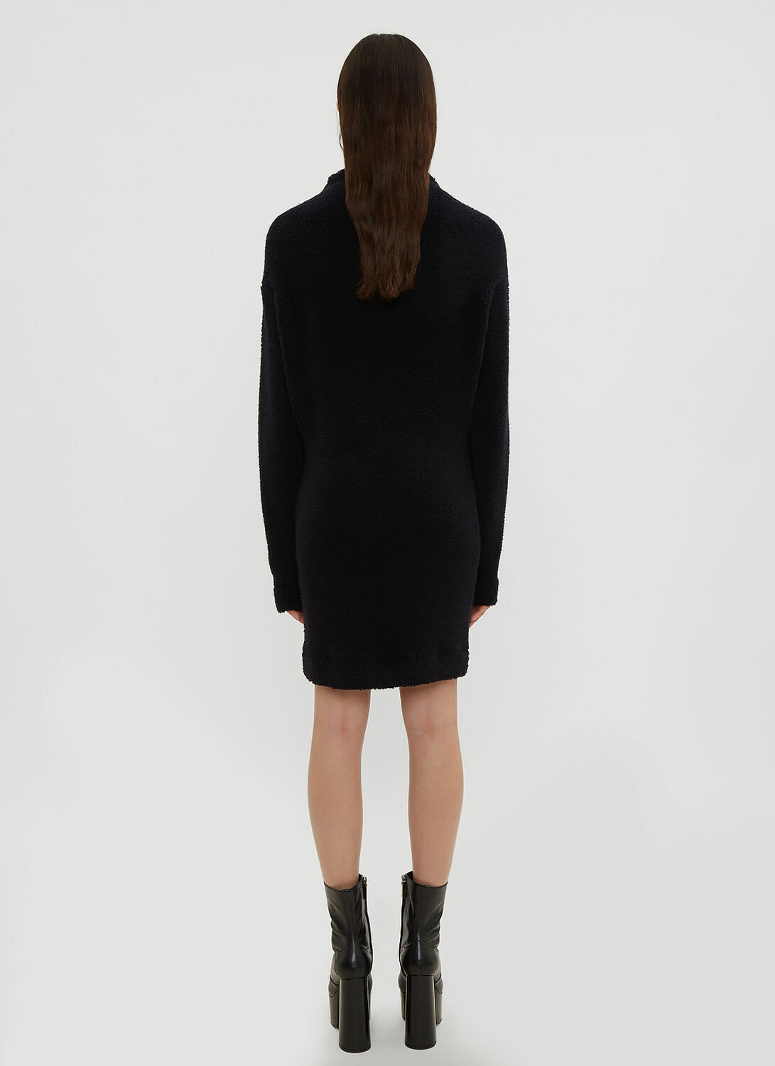 Atlein Asymmetrical Neck Sweater Dress