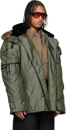 Martine Rose Gray Bumbag Coat