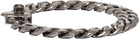 Emanuele Bicocchi Gunmetal Edge Chain Bracelet