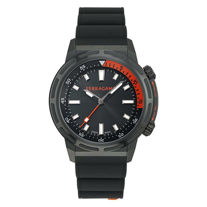 Photo: Ferragamo Sport Quartz Black Dial Mens Watch SFJA00224
