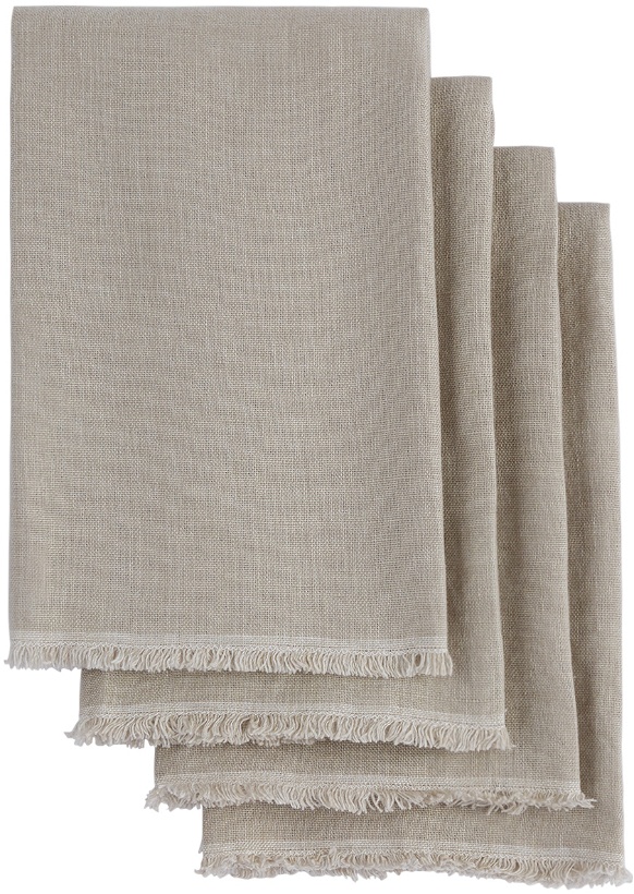 Photo: departo Off-White Linen Napkin Set