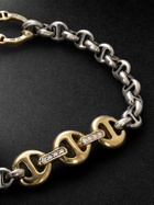 HOORSENBUHS - Sterling Silver and 18-Karat Gold Diamond Bracelet - Gold