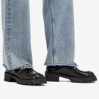 Versace Women's Loafer in Black/Palladium