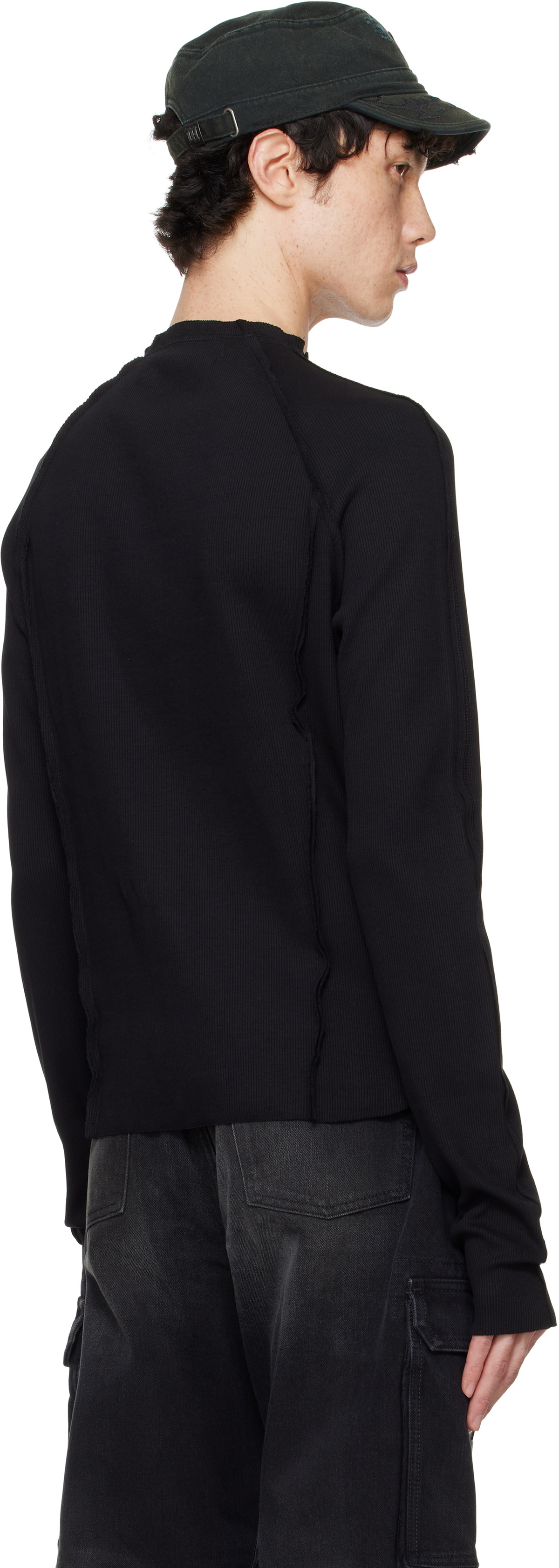 MISBHV Black Rib Zipped Longsleeve Jacket