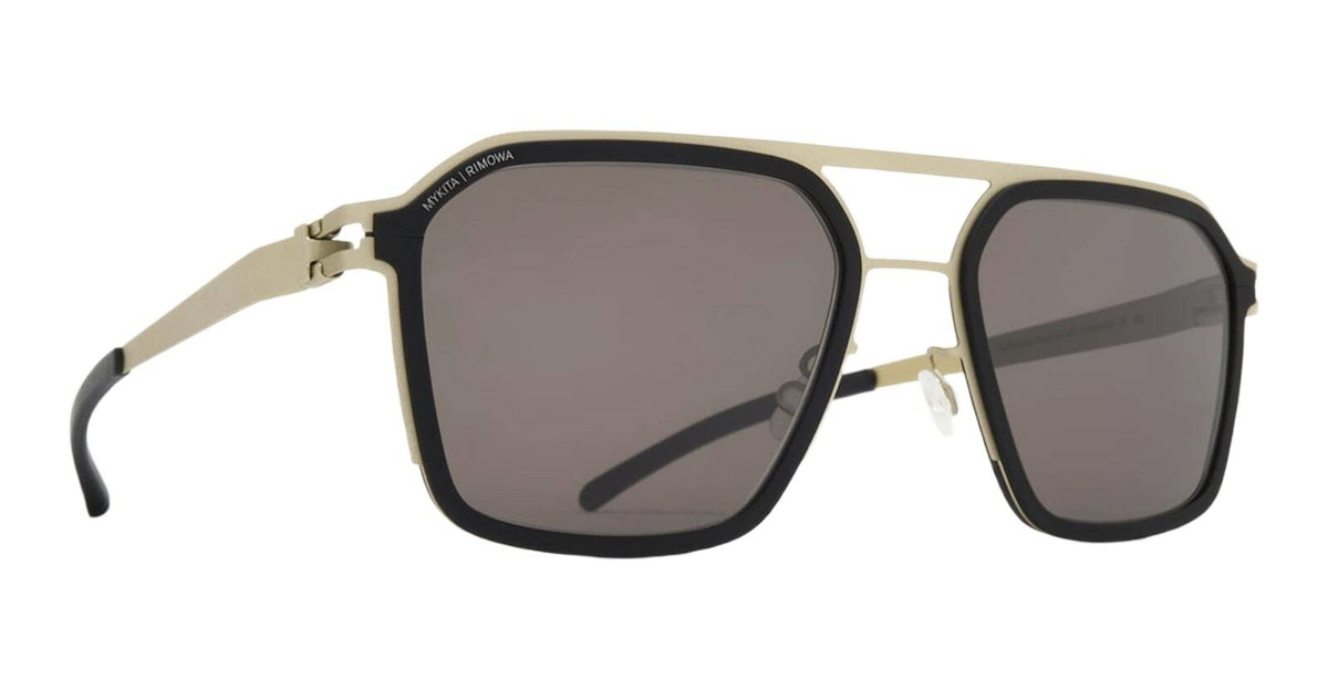 Mykita Mr003 Al3 - Titan / Black / Brown Solid Lens Sunglasses