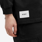 WTAPS Men's 20 Long Sleeve Printed T-Shirt in Black