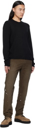 rag & bone Black Harvey Crew Sweater