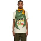 Loewe Brown and Green Ken Price La Palme Edition Cashmere Scarf