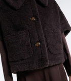 Max Mara Wool and silk teddy jacket