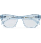 The Reference Library - Eddie Square-Frame Acetate Sunglasses - Blue