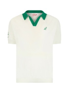 MC2 Saint Barth Man Off-cream Knitted Polo Shirt Newcomb | Australian Brand Special Edition