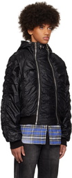 Thug Club Black Double Flying Bio Bomber Jacket