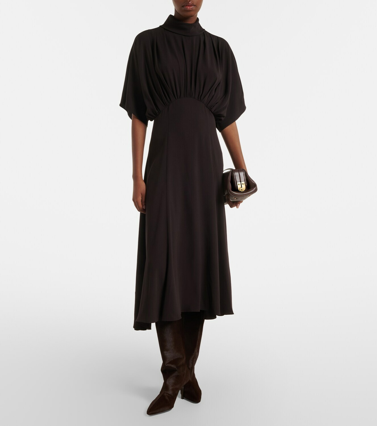 Agnona Gathered midi dress