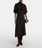 Agnona Gathered midi dress