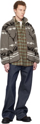 South2 West8 Taupe Piping Jacket