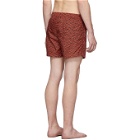 Missoni Red and Black Embroidered Patch Swim Shorts