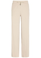 Vuori Halo Essential Wide-leg Jersey Sweatpants Ecru