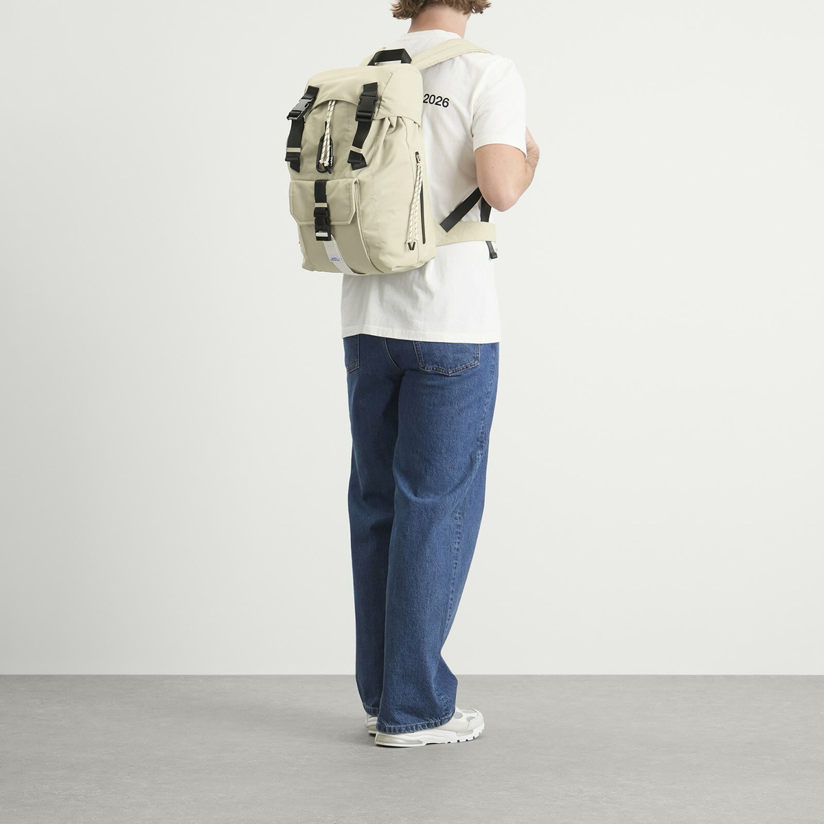 A.P.C. Men's Trek Backpack in Mastic 
