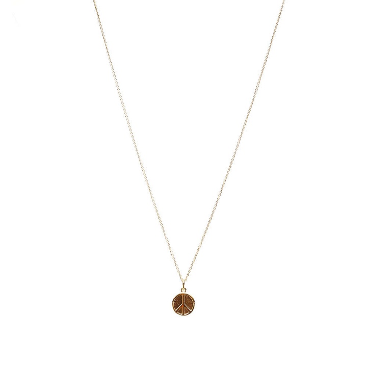 Photo: Needles Men's Gold Plated Pendant in Peace