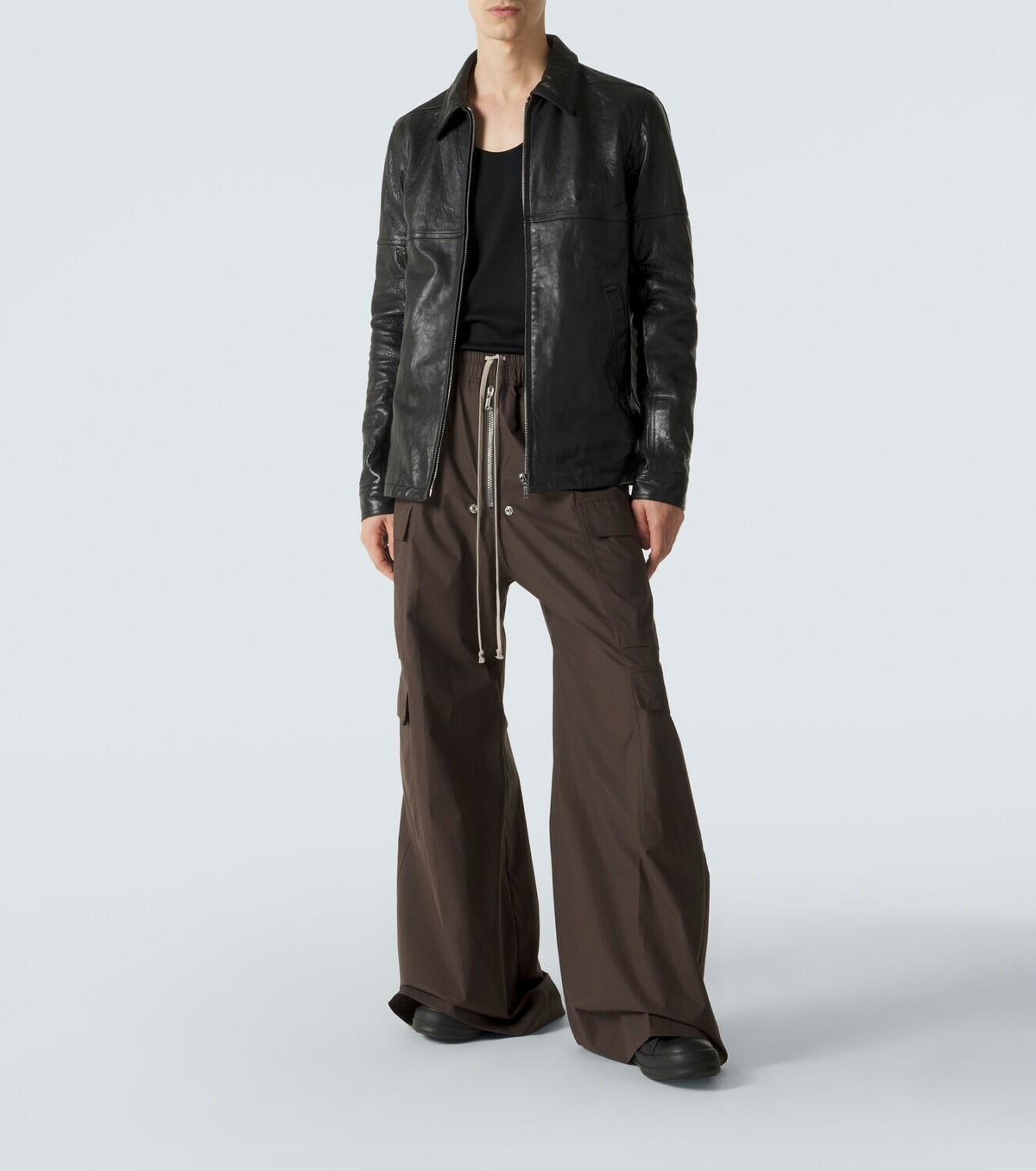 ジャケット・アウター RickOwens LIDO 22SS BRAD LEATHER BOXY JK Rick Owens Black Lido Leather Jacket Rick Owens