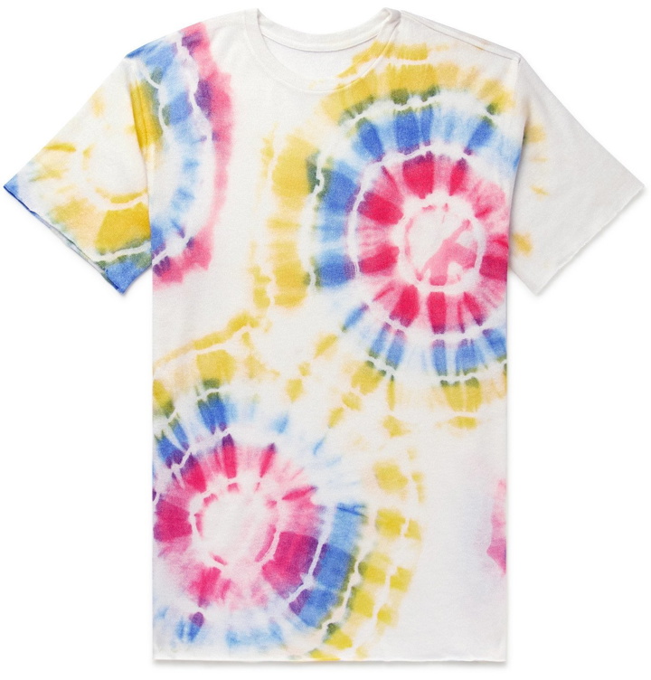 Photo: The Elder Statesman - Tie-Dyed Cashmere and Silk-Blend T-Shirt - Multi