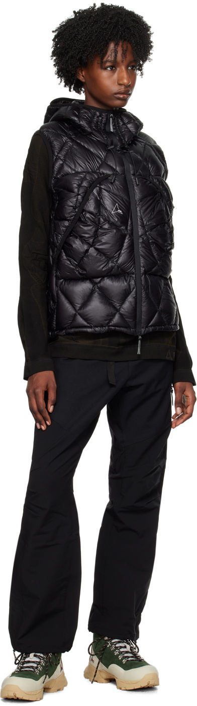 ROA Black Quilted Down Vest