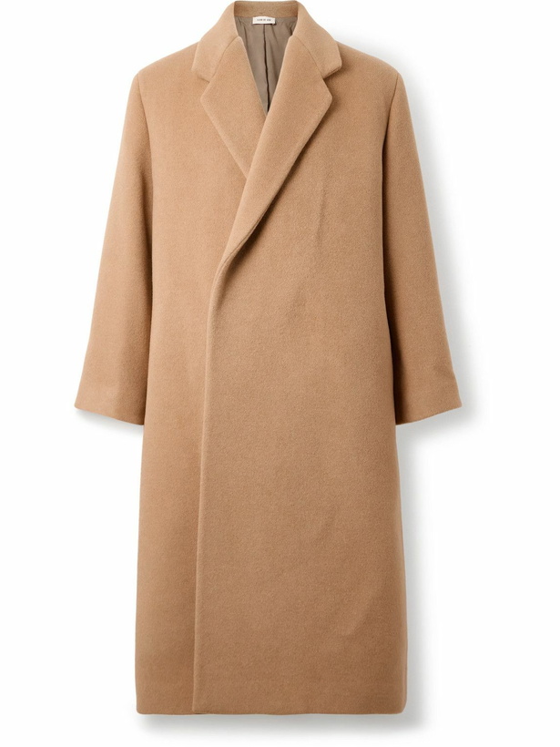 Photo: Fear of God - Oversized Double-Breasted Belted Melton Wool Overcoat - Brown