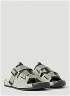 Stone Island Shadow Project - Tape Sandals in Green