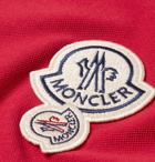Moncler - Slim-Fit Appliquéd Cotton-Piqué Polo Shirt - Men - Red