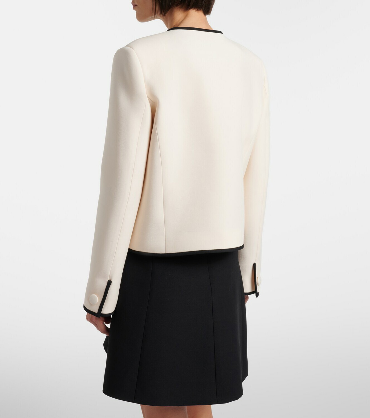 Valentino Crepe Couture scalloped jacket