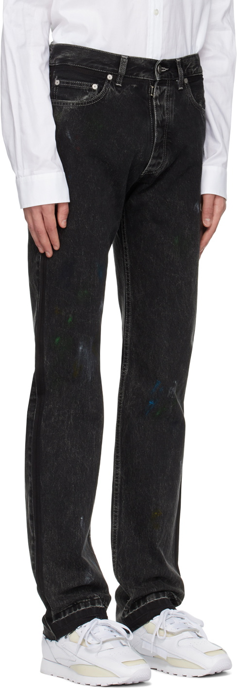 Maison Margiela Black Paint Jeans