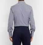 TOM FORD - Slim-Fit Gingham Cotton-Poplin Shirt - Navy