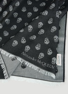 All Over Skull Scarf in Black