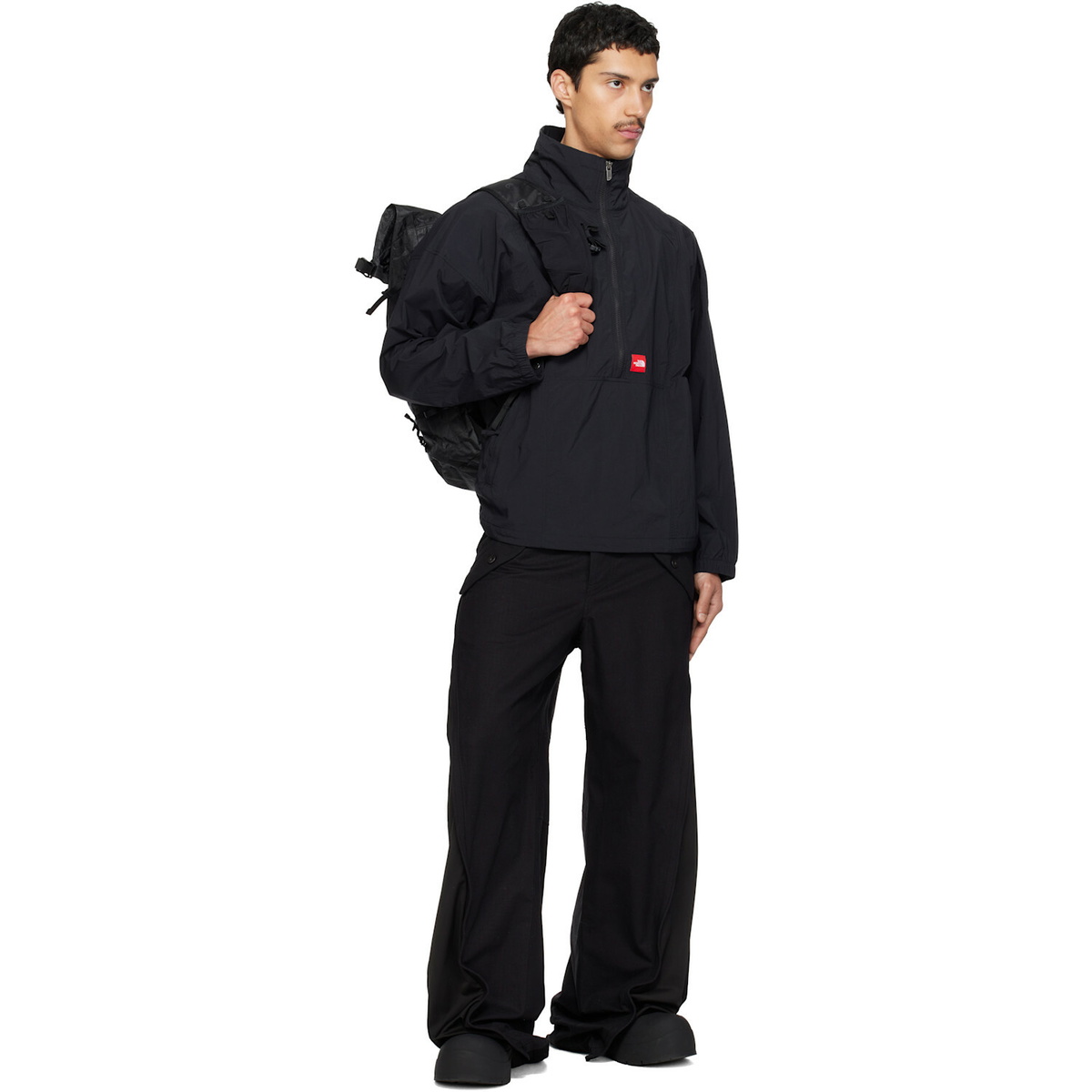The North Face Black TNF Red Box Taslan Jacket
