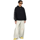 Off-White Black Chain Arrow Diagonal Skate Hoodie