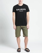 Balmain Mens T-shirt in Black