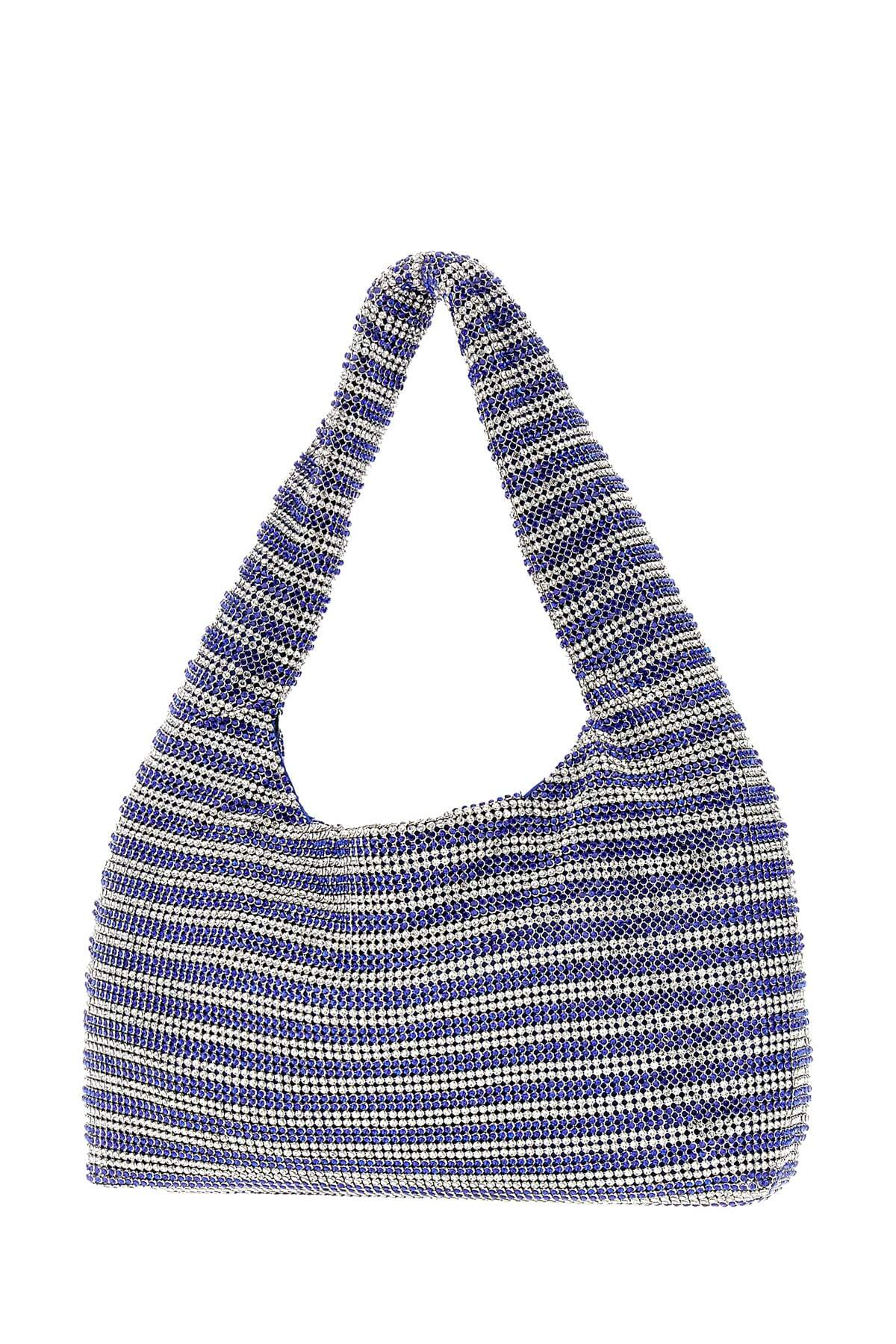Kara Embellished Fabric Mini Crystal Mesh Shoulder Bag