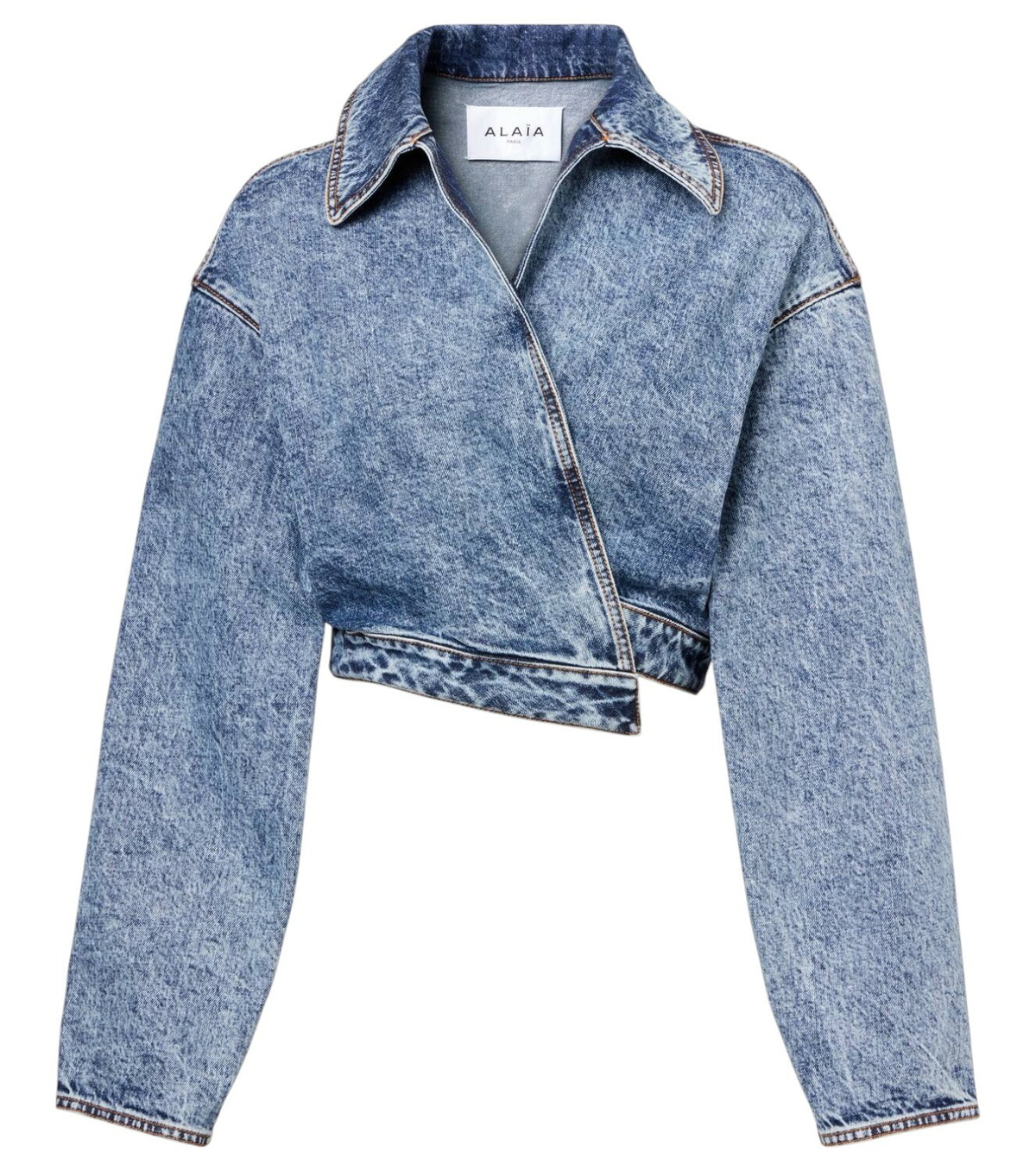 Alaïa Spiral denim jacket ALAÏA