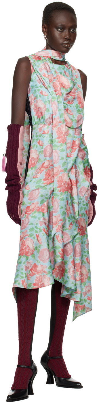 Julie Kegels SSENSE Exclusive Burgundy & Pink Andrea Gloves