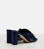 Jimmy Choo Rafi embellished satin mules