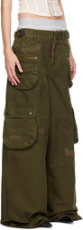 Dsquared2 Khaki Lost Pocket Cargo Pants