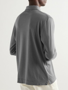 Massimo Alba - Cotton and Cashmere-Blend Polo Shirt - Gray