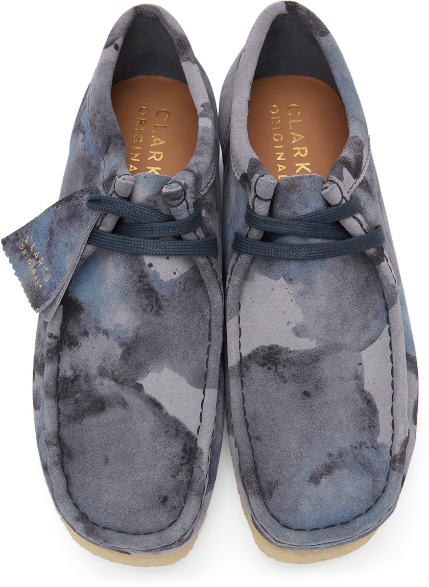 【Clarks】 Wallabee Blue Camo 21SP-I Clarks Wallabee Blue Camo - Centrevillestore
