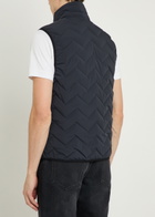 Emporio Armani Water-repellent Padded Stretch-nylon Gilet Navy