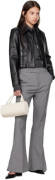 Nour Hammour Black Bleeker Leather Jacket