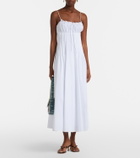 Staud Margi cotton poplin maxi dress