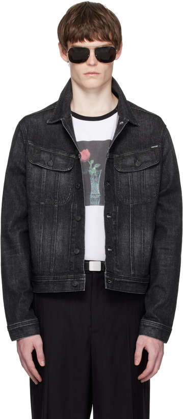 Photo: TOM FORD Black Icon Selvedge Denim Jacket