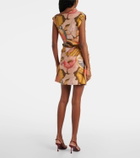 SIR Talulah floral linen minidress