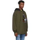 Juun.J Khaki Print Hoodie